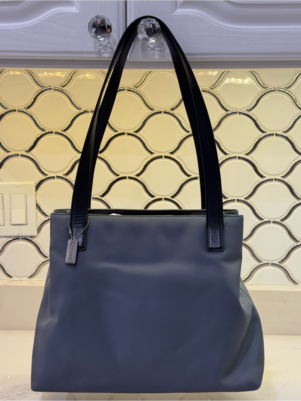 Vintage Coach Gray Mercer Hobo (Style 7402) lightweight shoulder tote